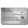 Rectangle 201 Stainless Steel Custom Blank Thermal Transfer Wallet Card DIY-WH0252-024-1