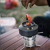 Portable Stainless Steel with Iron Liquid Alcohol Stoves for Camping AJEW-WH0314-339-6