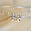 Fashionable Brass Clear Cubic Zirconia Hoop Earrings NY7693-2-2