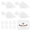 Beebeecraft 6 Pairs Hypoallergenic Bioceramics Zirconia Ceramic Earring Settings FIND-BBC0003-67-1