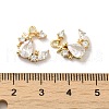 Brass with Glass Rhinestone Charms KK-H455-29G-3