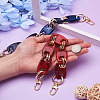 Givenny-EU 2Pcs 2 Colors Acrylic Curb Chain Bag Strap FIND-GN0001-29-13