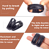 CRASPIRE 50Pcs Imitation Leather with Alloy Waist Belt Keeper Rings FIND-CP0002-44-6