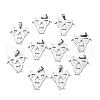 Tarnish Resistant Boy Jewelry Original Color 201 Stainless Steel Triangle Knot Pendants STAS-I032-228-1