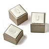 3Pcs 3 Sizes Imitation Leather Jewelry Ring Display Stands ODIS-K005-06-2