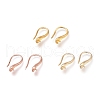 Brass Earring Hooks KK-H102-09-1