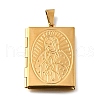 316 Stainless Steel Locket Pendants STAS-C123-03A-G-1