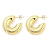 Brass Stud Earrings EJEW-M260-04G-1