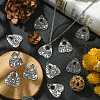 20Pcs 4 Styles Tibetan Style Alloy Pendants TIBEP-CJ0003-36-6