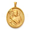 Religion Golden Tone 304 Stainless Steel Pendants STAS-K289-01G-06-1