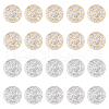 HOBBIESAY 20Pcs 2 Colors 1-Hole ABS Plastic Shank Buttons BUTT-HY0001-06-1