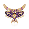 Golden Tone Alloy Enamel Chandelier Links ENAM-J261-03G-1