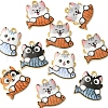 10Pcs Rack Plating Alloy Enamel Pendants FIND-FS0002-53B-3