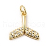 Brass Micro Pave Cubic Zirconia Pendants KK-H433-26G-1