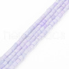 Glass Silk Stain Style Beads Strands GLAA-N047-001B-10-1