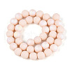 Frosted Opaque Glass Beads Strands GLAA-T032-P10mm-MBB09-2