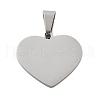 304 Stainless Steel Pendants STAS-F313-13P-1