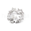 Brass Micro Pave Cubic Zirconia Pendants KK-K371-41A-P-2