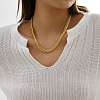 Elegant Stainless Steel Wheat Chain Necklaces for Daily Layering and Vacation Style NT2171-1-2