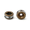 Brass Rhinestone Spacer Beads X-RB-A014-Z4mm-01AB-NF-2