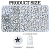900Pcs 15 Styles White and Black Acrylic Beads SACR-YW0001-67-2