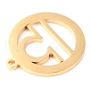 304 Stainless Steel Pendants STAS-O142-70G-F-3