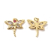 Brass Micro Pave Cubic Zirconia Pendants KK-A180-09G-1