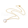Plated Natural Baroque Pearl Keshi Pearl Beads Necklaces NJEW-JN02218-1