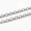 Tarnish Resistant 304 Stainless Steel Rolo Chains CHS-L001-28-4mm-1