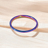 304 Stainless Steel Plain Band Rings STAS-I160-F03-MC-2