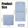 Beebeecraft 2Pcs Microfiber Cloth Jewelry Storage Bags with Brass Button ABAG-BBC0001-17A-02-2