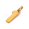 304 Stainless Steel Charms STAS-A106-01G-01-2