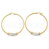 PVD Vacuum Plating 202 Stainless Steel Hoop Earrings EJEW-H003-44G-04-1