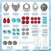 SUNNYCLUE 94Pcs Teardrop & Geometry Beads DIY-SC0016-43-2