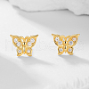 S925 Sterling Silver Clear Cubic Zirconia Stud Earrings GS0771-2-1