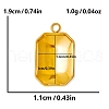 304 Stainless Steel Pendant Cabochon Settings PW-WG002AB-14-2