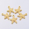 Tibetan Style Alloy Starfish/Sea Stars Charms K08UY011-2