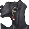 Golden 304 Stainless Steel Half Hoop Earrings EJEW-JE05675-02-2
