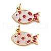 304 Stainless Steel Enamel Charms STAS-U061-25G-B-1