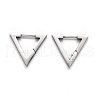 304 Stainless Steel Triangle Huggie Hoop Earrings STAS-H156-02A-P-1
