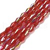 Baking Painted Glass Beads Strands DGLA-D001-01A-1