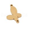 304 Stainless Steel Connector Charms STAS-P383-02G-2