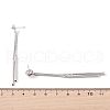 925 Sterling Silver Micro Pave Cubic Zirconia Earring Settings Findings STER-B003-19P-3