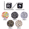 SOFPLATE 5 Styles Transparent & Opaque Acrylic Beads MACR-SP0001-12A-2