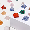 14Pcs 14 Style Pyramid Natural & Synthetic Gemstone Home Display Decorations G-FG00001-04-3