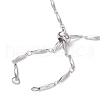 Non-Tarnish 304 Stainless Steel Faceted Bar Link Chain Necklace Makings AJEW-JB01185-02-2