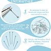 Unicraftale 300Pcs 3 Styles 304 Stainless Steel Ball Head pins FIND-UN0016-05-5