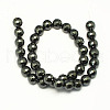 Non-magnetic Synthetic Hematite Beads Strands X-G-S084-12mm-2