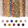 Fashewelry About 5500Pcs 11 Colors Glass Pointed Back Rhinestone RGLA-FW0001-04-11