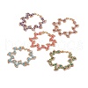 5Pcs 5 Color Leaf Glass Seed Beaded Bracelets Set BJEW-JB07915-1